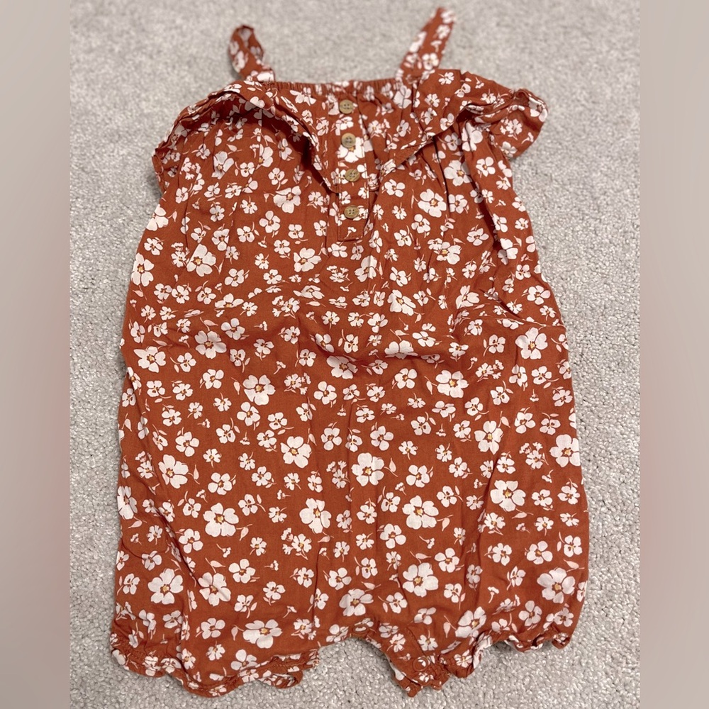 ⭐️ 5/$25 ⭐️ Carter's 24M Rust Floral Romper